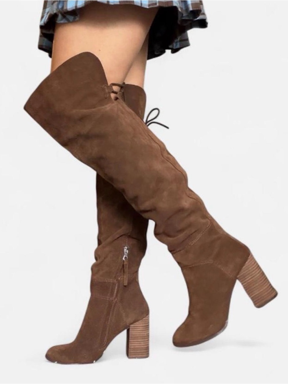 Steve Madden Novela Over-The-Knee Boots Brown Suede Size 8 🤎✨